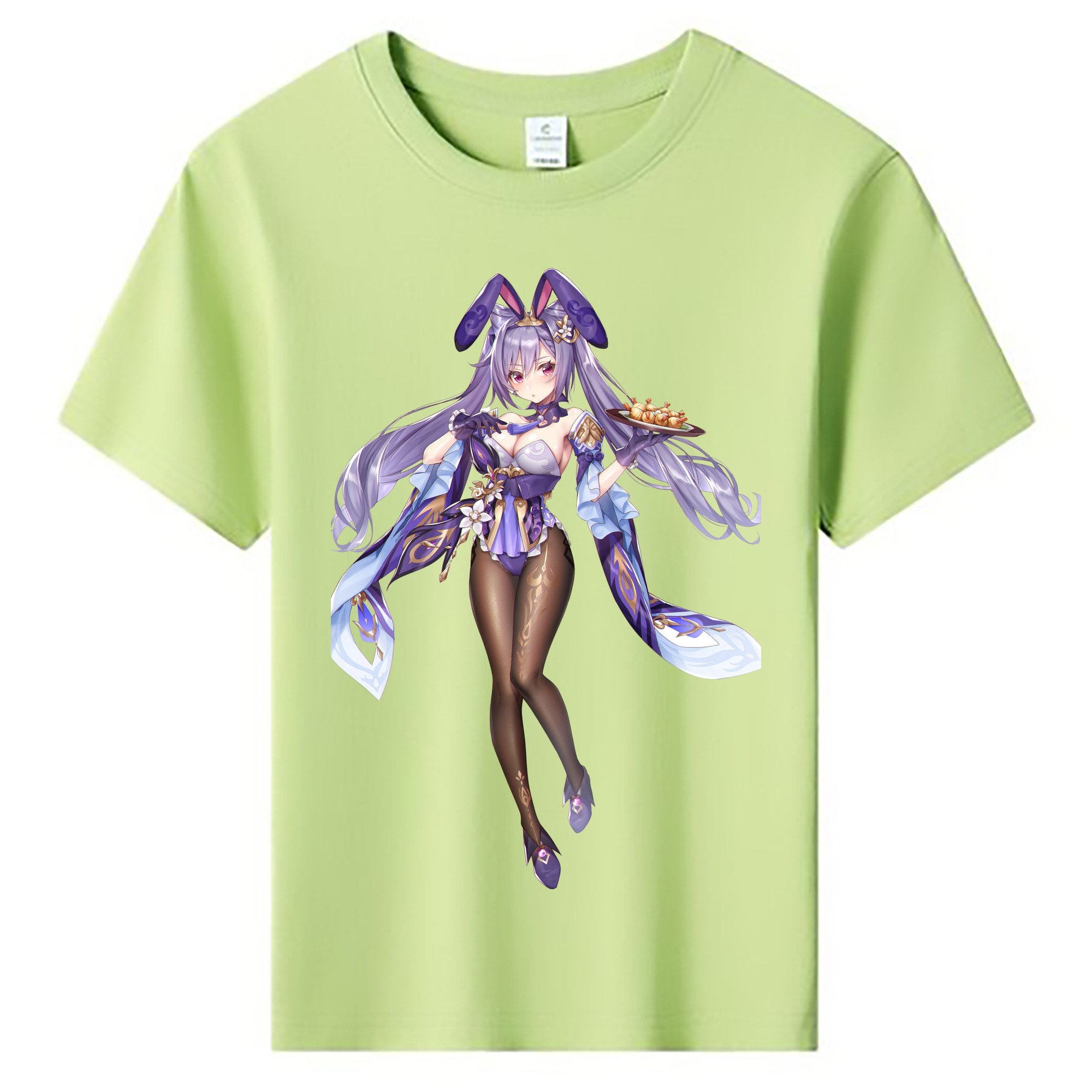 げんし神 刻晴 こくせい genshin Kokusei 綿100％キッズTシャツ（フロントプリント）